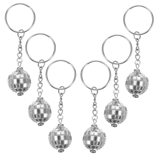 Sosoport 6stücke Disco Ball Schlüsselanhänger Hängen Ornament Multifunktionaler Taschenanhänger Kompakter Schlüsselbund Anhänger Aus Kunststoff Und Zinklegierung Für Rucksack Und Handtasche Sosoport 6stücke Disco Ball Schlüsselanhänger Hängen Ornament Multifunktionaler Taschenanhänger Kompakter Schlüsselbund Anhänger Aus Kunststoff Und Zinklegierung Für Rucksack Und Handtasche von Sosoport