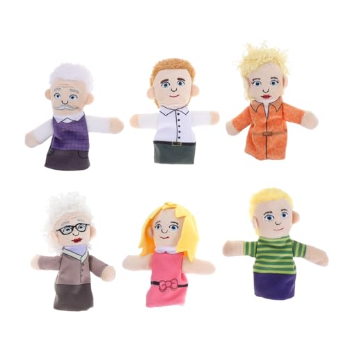 Sosoport 6 Stück Teiliges Set Weiche Plüsch Familien fingerpuppen Interaktive Handpuppen für Cartoon Charaktere für Geschichten Erzählen Unterhaltung und Kreatives Lernen Sosoport 6 Stück Teiliges Set Weiche Plüsch Familien fingerpuppen Interaktive Handpuppen für Cartoon Charaktere für Geschichten Erzählen Unterhaltung und Kreatives Lernen von Sosoport