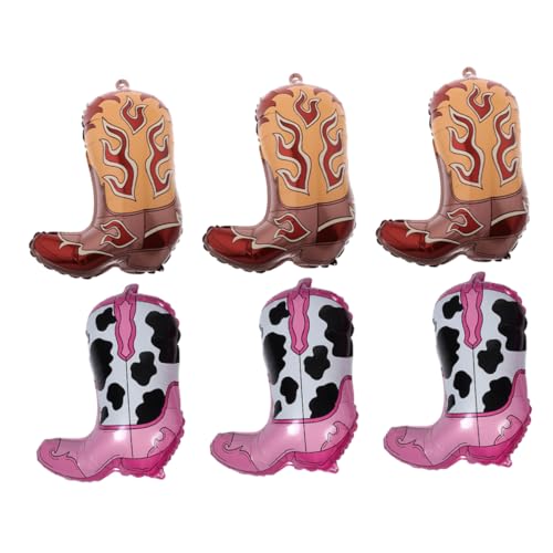 Sosoport 6 Stücke Western Cowboy Boot Ballons Cowgirl Boot Folienballons Für Western Cowgirl Geburtstag Party Rodeo Bachelorette Party Supplies Sosoport 6 Stücke Western Cowboy Boot Ballons Cowgirl Boot Folienballons Für Western Cowgirl Geburtstag Party Rodeo Bachelorette Party Supplies von Sosoport