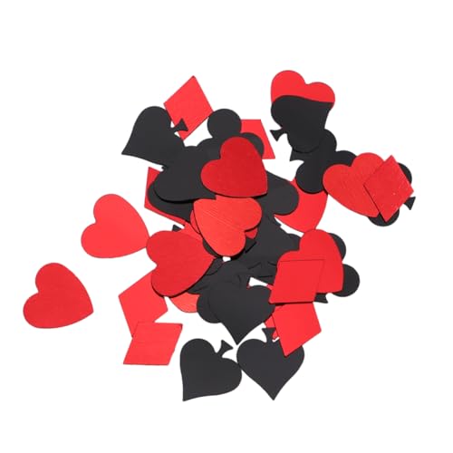 Sosoport 60G Poker Konfetti Glitzernde Tischdekoration für Bar und Themenpartys Vielseitiges Partyzubehör für Hochzeiten Geburtstagsfeiern und Karneval von Sosoport