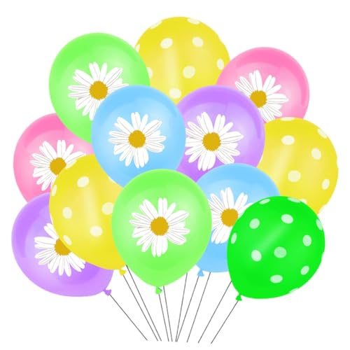 Sosoport 62 Stück Teiliges Daisy Muster Luftballons für Geburtstagsfeiern Hochzeiten und Partys Dekorative Ballonverzierung mit Frischem Blumenmotiv für Unvergessliche Fotos und Festliche Sosoport 62 Stück Teiliges Daisy Muster Luftballons für Geburtstagsfeiern Hochzeiten und Partys Dekorative Ballonverzierung mit Frischem Blumenmotiv für Unvergessliche Fotos und Festliche von Sosoport