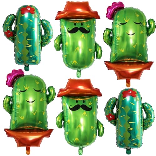Sosoport 6Stücke Kaktus Folienballons Große Luftballons für Sommer und Mexikanische Partys Geburtstagsdekoration Hochzeit und Babyparty Deko für Fröhliche Anlässe Sosoport 6Stücke Kaktus Folienballons Große Luftballons für Sommer und Mexikanische Partys Geburtstagsdekoration Hochzeit und Babyparty Deko für Fröhliche Anlässe von Sosoport