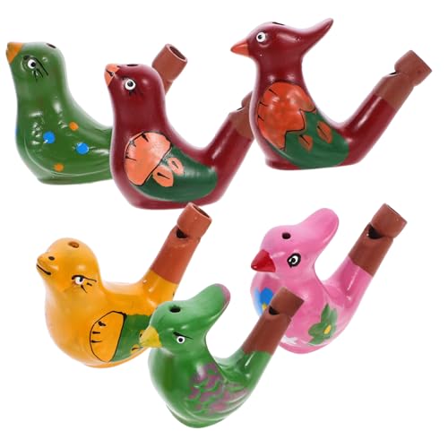 Sosoport 6Stücke Keramische Wasservogelpfeifen für Leichte Pfeifen im Wasser Vogel Design für Spaß Jungen und Kinderfreundlich und Sicher von Sosoport