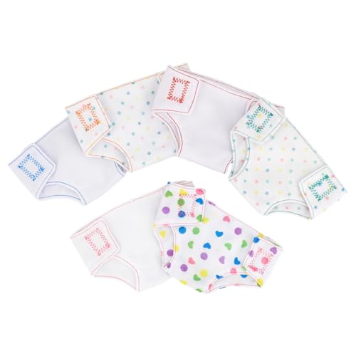 Sosoport 6Stücke Teiliges Puppenzubehör Kleidung für Puppen Verstellbare Puppenunterwäsche und Süße Designs Kreative Rollenspiele von Sosoport