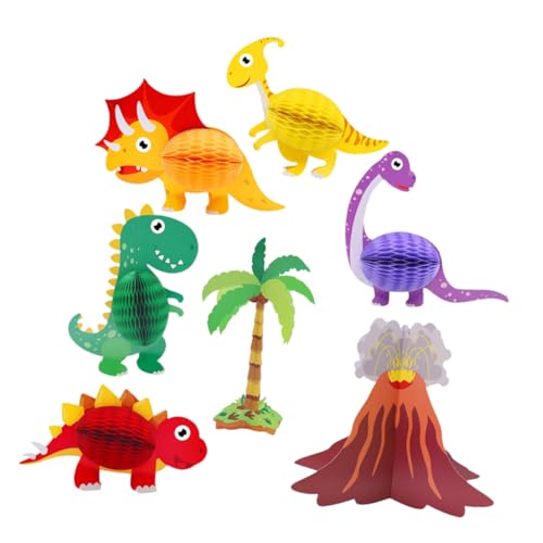 Sosoport 7Stücke Teiliges Dinosaurier Papierwabendekor für Geburtstagsfeiern Kreative Tischdekoration Leichtes Waben Mittelstück Deko für Kinderpartys und Themenfeiern Fröhliche Sosoport 7Stücke Teiliges Dinosaurier Papierwabendekor für Geburtstagsfeiern Kreative Tischdekoration Leichtes Waben Mittelstück Deko für Kinderpartys und Themenfeiern Fröhliche von Sosoport