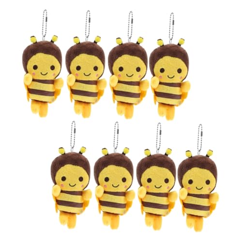 Sosoport 8 Stück Teiliges Plüsch Bienen Schlüsselanhänger Flauschig Kuscheliges Stofftier Anhänger Für Rucksack Geldbörse Tasche Vielseitig Kombinierbar Tragbar Sosoport 8 Stück Teiliges Plüsch Bienen Schlüsselanhänger Flauschig Kuscheliges Stofftier Anhänger Für Rucksack Geldbörse Tasche Vielseitig Kombinierbar Tragbar von Sosoport