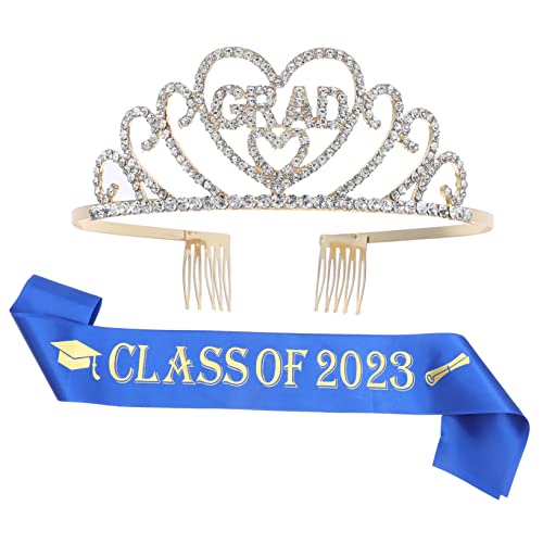 Sosoport Abschluss Schärpe und Strass Haarkrone Polyester Sash mit Glitzerbuchstaben Stabiler Haarkamm Abschlussfeier Deko für Graduierte und Partyveranstaltungen Sosoport Abschluss Schärpe und Strass Haarkrone Polyester Sash mit Glitzerbuchstaben Stabiler Haarkamm Abschlussfeier Deko für Graduierte und Partyveranstaltungen von Sosoport