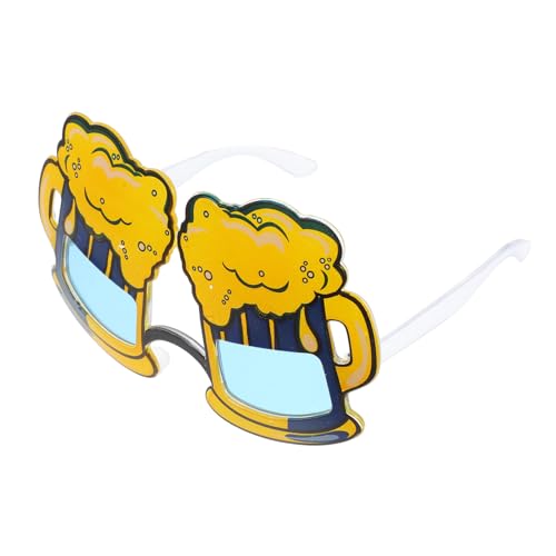 Sosoport Bierbrille Bierglas design Partybrille Fotorequisite für Oktoberfest Party und Fotospaß Einzigartige Auffällige Bierglas brille für Feierlichkeiten von Sosoport