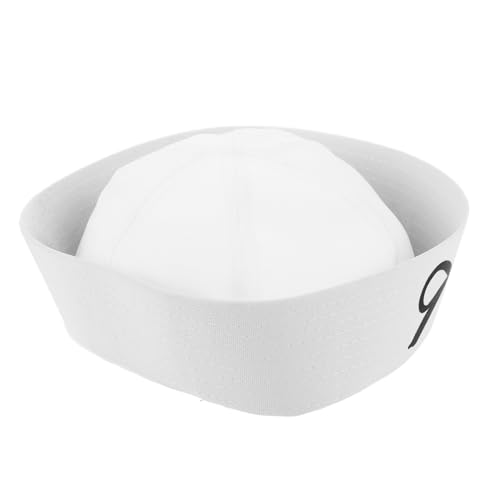 Sosoport Bowknot Matrosenmütze Weiß Damen Herren Kostüm Mütze Cosplay Party Accessoire Elegant Sosoport Bowknot Matrosenmütze Weiß Damen Herren Kostüm Mütze Cosplay Party Accessoire Elegant von Sosoport
