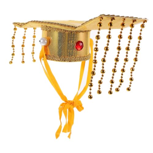 Sosoport Chinesischer Kaiserhut Cosplay Kostüm Zubehör Historische Kopfbedeckung aus Papierboard Leicht und Komfortabel für Kulturfans und Mottopartys von Sosoport