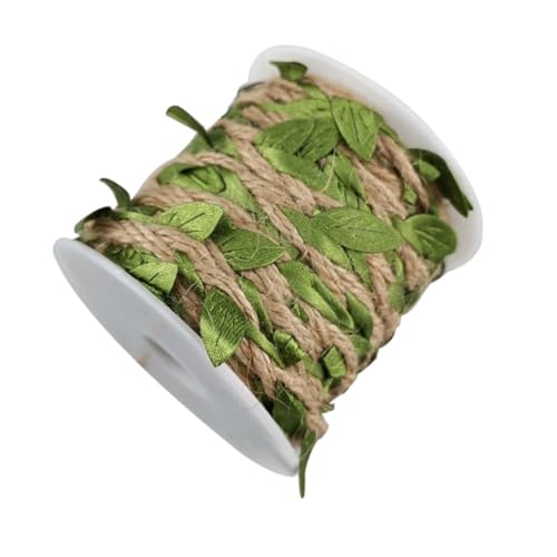 Sosoport Dekorative Grüne Juteseil Robustes DIY Geschenkband für Hochzeit Party Geburtstagsdeko Flexible Naturfaser Girlande Vielseitig Verwendbar von Sosoport