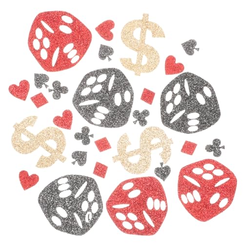 Sosoport Glitzernde Poker Dice Konfetti für Themenpartys Tischdekoration für Feiern Einladungen und Helle Sichere und Leichte Deko aus Vliesstoff Sosoport Glitzernde Poker Dice Konfetti für Themenpartys Tischdekoration für Feiern Einladungen und Helle Sichere und Leichte Deko aus Vliesstoff von Sosoport