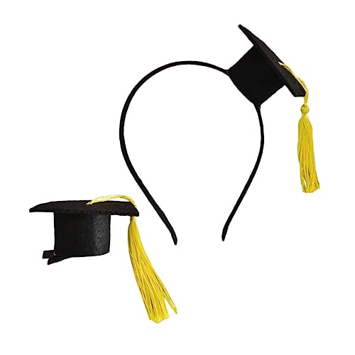 Sosoport Graduation Hat Haarclip Doktorhut Haardekoration für Abschlussfeiern Teiliges mit Haarband und Clip Kreative Fotorequisiten für Abschluss Sosoport Graduation Hat Haarclip Doktorhut Haardekoration für Abschlussfeiern Teiliges mit Haarband und Clip Kreative Fotorequisiten für Abschluss von Sosoport
