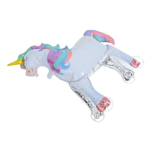 Sosoport Großer Stehender Einhorn Folienballon mit Stabiler Basis und Rädern Farbenfrohe Partydekoration für Mädchengeburtstag Langlebiger Ballon als Einzigartiges Einhorn Ornament Sosoport Großer Stehender Einhorn Folienballon mit Stabiler Basis und Rädern Farbenfrohe Partydekoration für Mädchengeburtstag Langlebiger Ballon als Einzigartiges Einhorn Ornament von Sosoport