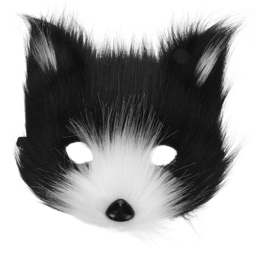 Sosoport Halbgesichts Fuchs und Katzenmasken Plüsch Tierkostüm für Karneval Halloween Maskenball Erwachsene Langlebig Atmungsaktiv Cosplay Requisite Sosoport Halbgesichts Fuchs und Katzenmasken Plüsch Tierkostüm für Karneval Halloween Maskenball Erwachsene Langlebig Atmungsaktiv Cosplay Requisite von Sosoport
