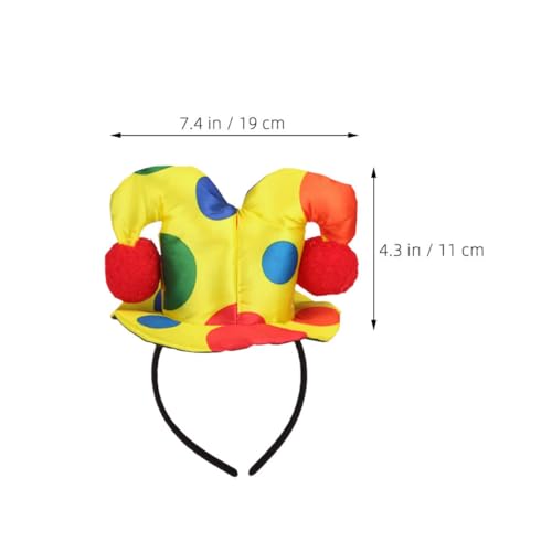Sosoport Halloween Haarreif Clown Kostüm Accessoire aus Strickstoff und Langlebig und Formstabil Vielseitig für Damen Haartypen für Halloween Party Cosplay und Fasching von Sosoport