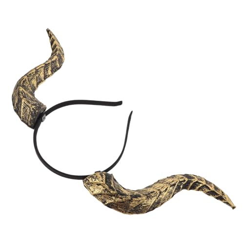 Sosoport Halloween Teufel Horn Haarreif Abnehmbar Realistisches Bull Horn Design Komfortabel und Langlebig Vielseitiges Gothic Cosplay Zubehör für Damen und Herren bei Kostümpartys von Sosoport
