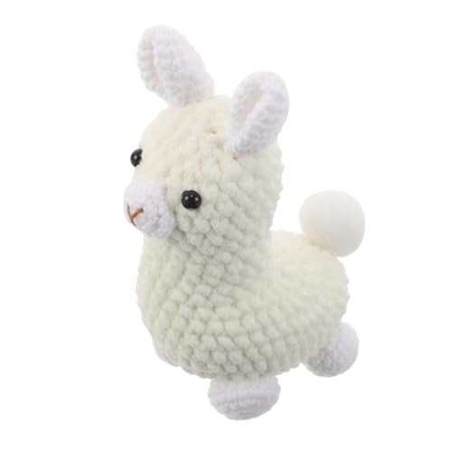 Sosoport Handgefertigter Häkel-alpaka-anhänger Stabiles Strickspielzeug Leichtes Schlüsselanhänger-ornament Niedliches Tier-design für Rucksack Zuhause Reisezubehör von Sosoport