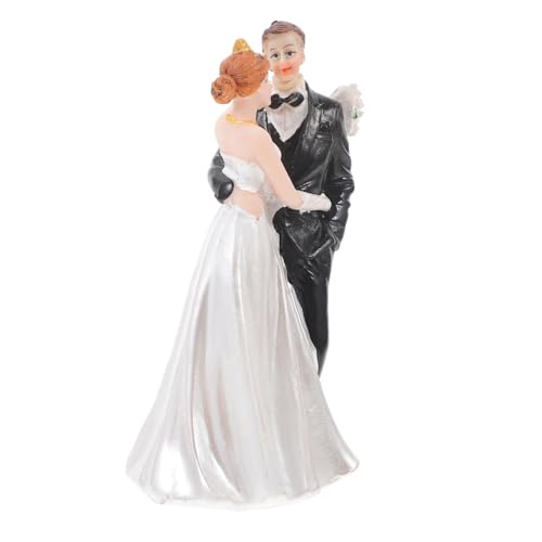 Sosoport Hochzeitstortenaufsatz Resin Elegante Dekoration für Hochzeiten Verlobungsfeiern und Jubiläen Niedliches Design für Romantische Torten Einfach zu Verwenden und Langlebig von Sosoport