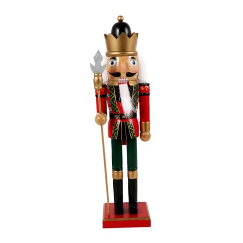 Sosoport Holz Dekofigur Weihnachtsdeko Kreativer Soldat Holzfigur Tischdekoration von Sosoport