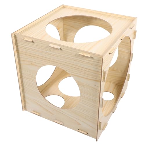 Sosoport Kasten Ballonmessbox Messung Verdrehen Ballongrößenwürfel Faltbar Werkzeug Ballonsäulen-sizer Ballonsäulenständer Herstellung Für Hochzeit Ballongrößen-kit Bausatz Hölzern von Sosoport