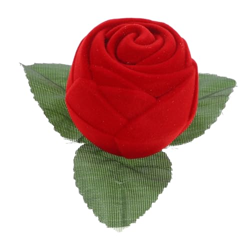 Sosoport Kreative Rote Ringbox mit Rosenkopf Kleine Schmuckschatulle für Verlobungsring Hochzeit und Schützende Ringschatulle für Besondere Anlässe Wie Valentinstag und Heiratsantrag Sosoport Kreative Rote Ringbox mit Rosenkopf Kleine Schmuckschatulle für Verlobungsring Hochzeit und Schützende Ringschatulle für Besondere Anlässe Wie Valentinstag und Heiratsantrag von Sosoport