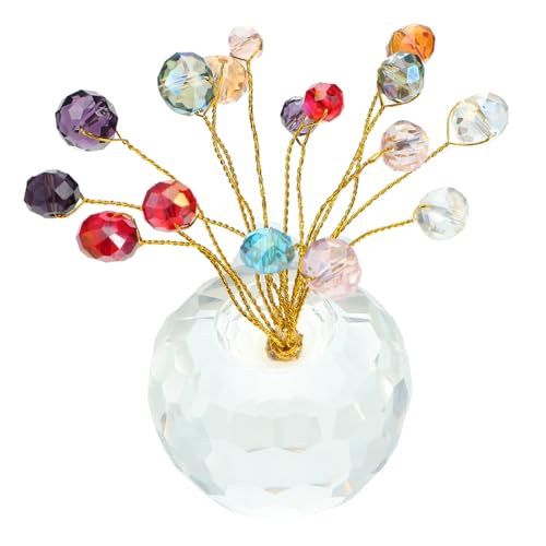 Sosoport Kristall Glücksfrucht Deko Ornament Tischdekoration Feng Shui Langlebig für Büro Wohnzimmer Fotorequisite Freund Geburtstag von Sosoport