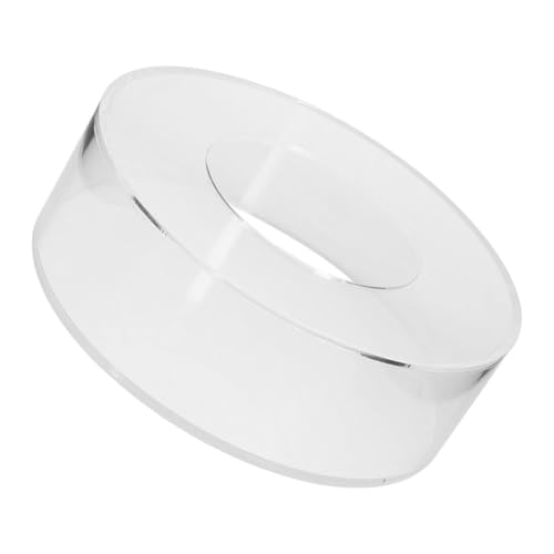 Sosoport Kuchenstand Zylinder Steht Dekoratives Herzstück Zylindersäulenständer Runder Anzeigeblock Kuchenstufe Klarer Riser Dessertständer Kuchenhalter Tortenständer Transparent Acryl von Sosoport
