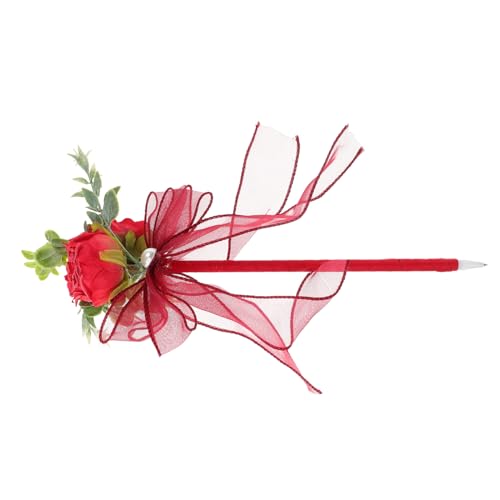 Sosoport Kugelschreiber mit Rosenimitat Kugelschreiber mit Blumenmuster rosa Stifte Blumenstift Kugelschreiber mit Rosenmotiv Valentinsblumen-Schreibstift Stoff rot Sosoport Kugelschreiber mit Rosenimitat Kugelschreiber mit Blumenmuster rosa Stifte Blumenstift Kugelschreiber mit Rosenmotiv Valentinsblumen-Schreibstift Stoff rot von Sosoport