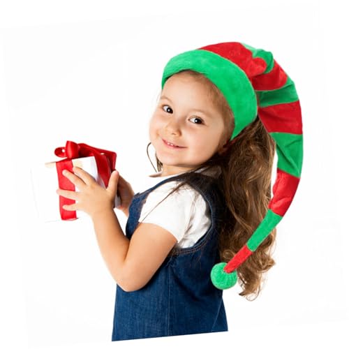 Sosoport Lustige Weihnachtsmütze Zipfelmütze mit Rot grün streifen Verstellbar und Einheitsgröße Kreatives Partyzubehör für Erwachsene und Festliche Kopfbedeckung für Weihnachtsfeiern und Sosoport Lustige Weihnachtsmütze Zipfelmütze mit Rot grün streifen Verstellbar und Einheitsgröße Kreatives Partyzubehör für Erwachsene und Festliche Kopfbedeckung für Weihnachtsfeiern und von Sosoport