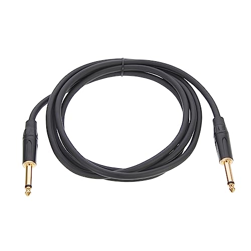 Sosoport Männliches Mikrofon Audiokabel für Gitarre Professionelles Instrumentenkabel Schwarz für Gitarrenverstärker und Lautsprecher Robust und Langlebig Einfach von Sosoport