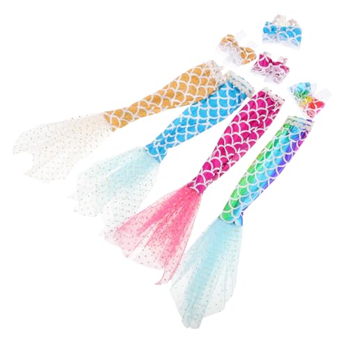 Sosoport Meerjungfrau Puppe Bademode Set Puppe Kleidung Outfit Für Puppenhaus Zubehör von Sosoport
