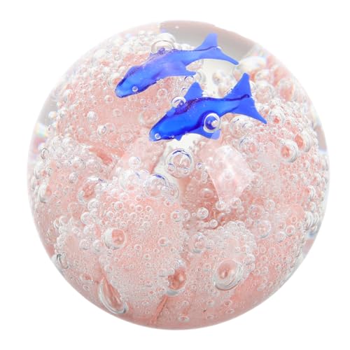 Sosoport Mundgeblasene Glas-delphin-figur, Ornament, Meerestier, Aquarium-dekoration, Meerespflanze, Glasornament Für Feng Shui, Büro-tischdekoration Sosoport Mundgeblasene Glas-delphin-figur, Ornament, Meerestier, Aquarium-dekoration, Meerespflanze, Glasornament Für Feng Shui, Büro-tischdekoration von Sosoport