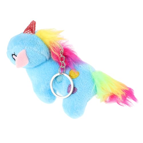 Sosoport Netter Einhorn -schlüsselbund Plüschspielzeug Entzückender Gefüllter Tierschlüsselring Einhorn -anhänger Für Partydekorationen Soft Plüschschlüsselkettenschmuck Für Rucksack -mini von Sosoport