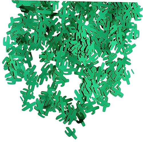 Sosoport Pack Grüne Cactus Pailletten Konfetti Tischdekoration Robust Wiederverwendbar für Hawaii Party Festival Geburtstag DIY Basteln Geschenkverzierung Fröhliche Atmosphäre von Sosoport