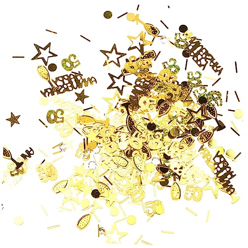 Sosoport Packungen Jahre Jubiläums Konfetti Pack Glitzer Deko für Hochzeiten Happy Anniversary Streudeko Metallic Accessoires für Hochzeitstag Feiern von Sosoport