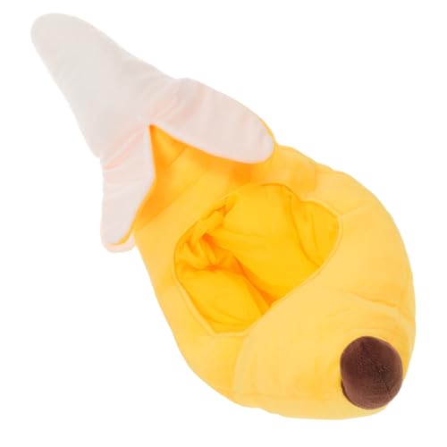 Sosoport Plüsch Bananenhut Lustiger Food-hut Weiches Plüsch Kopfbedeckung Für Halloween Karneval Party Kostüm Zubehör Für Erwachsene von Sosoport