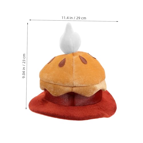 Sosoport Plüsch Kürbiskuchen Rundes Kostümaccessoire Lustiger Halloween Weihnachtsfest Thanksgiving Foto Requisit Hut für Erwachsene und Teens Sosoport Plüsch Kürbiskuchen Rundes Kostümaccessoire Lustiger Halloween Weihnachtsfest Thanksgiving Foto Requisit Hut für Erwachsene und Teens von Sosoport
