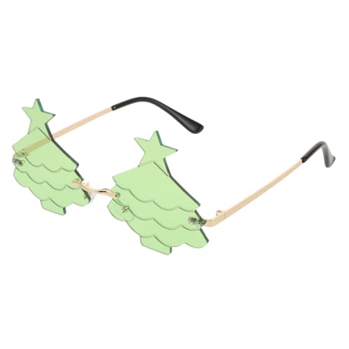 Sosoport Rimless Weihnachtsbaum Sonnenbrille Damen Herren Kreative Partybrille Vielseitig für Weihnachten Fasching Geburtstage und Festliche Fotos Einzigartiges Design Grüne Gläser Sosoport Rimless Weihnachtsbaum Sonnenbrille Damen Herren Kreative Partybrille Vielseitig für Weihnachten Fasching Geburtstage und Festliche Fotos Einzigartiges Design Grüne Gläser von Sosoport