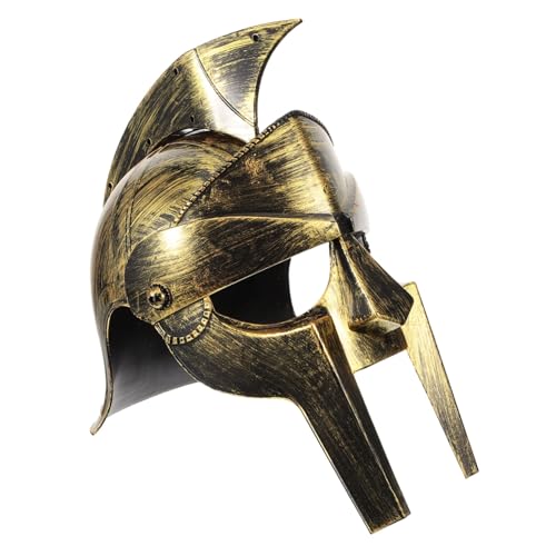 Sosoport Römischer Soldatenhelm Cosplay Zubehör für Erwachsene Realistisches Design für Halloween Karneval und Familienfeiern Einzigartiges Kostüm Accessoire mit Breitem Anwendungsspektrum von Sosoport