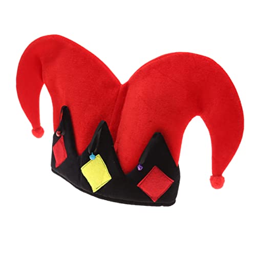 Sosoport Roter Angled Clown Hut Cosplay Partyhut Erwachsene Leicht Atmungsaktiv Lustige Kopfbedeckung Bühnenperformance Accessoire Sosoport Roter Angled Clown Hut Cosplay Partyhut Erwachsene Leicht Atmungsaktiv Lustige Kopfbedeckung Bühnenperformance Accessoire von Sosoport