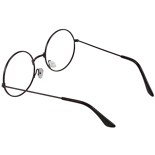 Sosoport Unisex-Retro-Brille Mit Runden Gläsern Klare Gläser Weihnachtsmann-Brille Metalldrahtrand Klare Gläser Brillen Für Den Weihnachtsmann von Sosoport