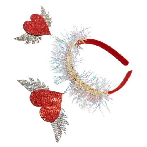 Sosoport Valentinstag Herz Haarreif Damen Rotes Love Headpiece Party Haarband für Festival Bühnenauftritt und Sosoport Valentinstag Herz Haarreif Damen Rotes Love Headpiece Party Haarband für Festival Bühnenauftritt und von Sosoport