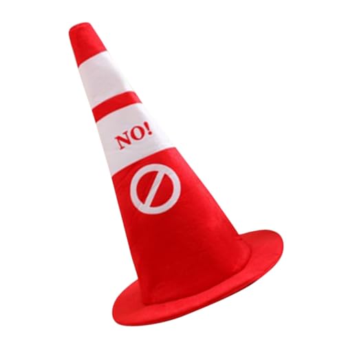 Sosoport Verkehrscone Plüschmütze Lustiger Hut für Kostümpartys Halloween und Karneval Bequemes und Leichtes Foto Requisite und Wohnaccessoire von Sosoport