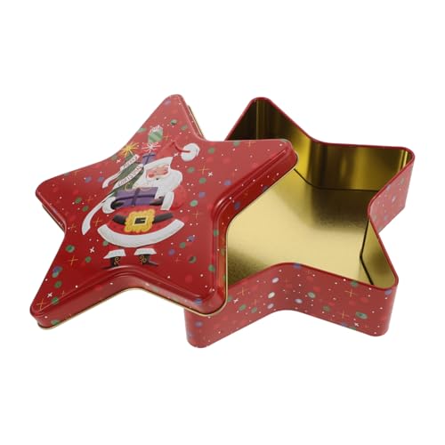 Sosoport Weihnachtliche Blechdose im Sternformat Robuste Keksdose aus Weißblech mit Deckel für Süßigkeiten und Geschenkverpackung für Weihnachten und Feiertagsdekoration Sosoport Weihnachtliche Blechdose im Sternformat Robuste Keksdose aus Weißblech mit Deckel für Süßigkeiten und Geschenkverpackung für Weihnachten und Feiertagsdekoration von Sosoport
