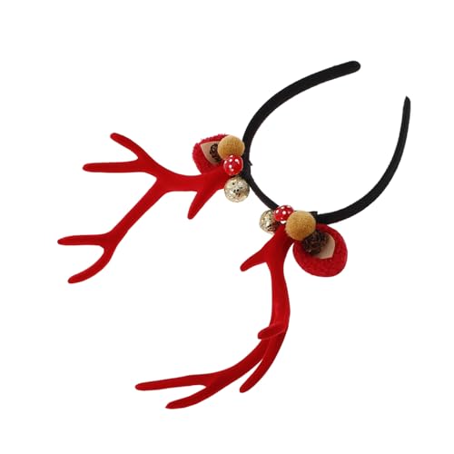 Sosoport Weihnachtliches Rentier Geweih Haarreif Unisex Festliches Kopfband Komfortabel Sicher Für Weihnachtsfeier Dekoration Adult von Sosoport