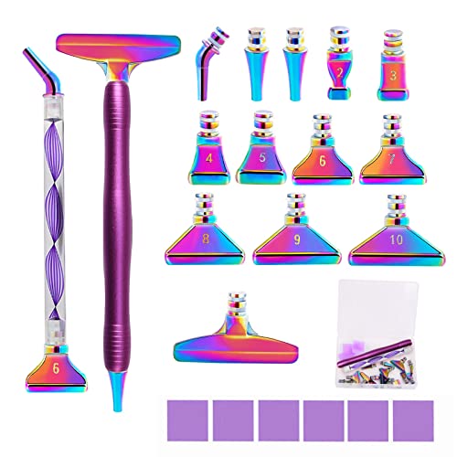 Souarts 5D Diamond Painting Zubehör Stift Set, Drill Pen mit Metall Ersatz Stiftköpfen, Malkleber Lehm, Aufbewahrungsbox für Mosaikherstellung Nagelkunst Diamanten Malerei Souarts 5D Diamond Painting Zubehör Stift Set, Drill Pen mit Metall Ersatz Stiftköpfen, Malkleber Lehm, Aufbewahrungsbox für Mosaikherstellung Nagelkunst Diamanten Malerei von Souarts