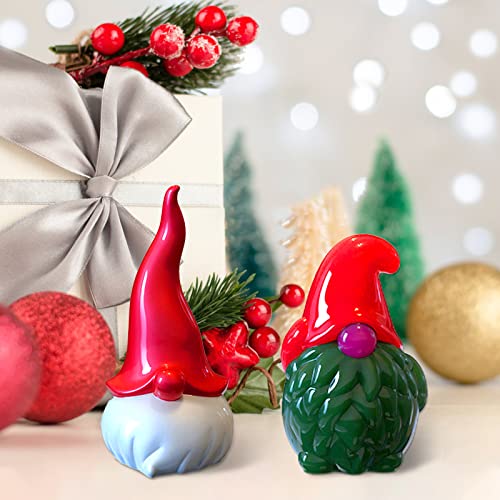 Souarts Weihnachtsmann Kerzenform Resin Silikonform Epoxidharz Formen Silikon, DIY Gießform Harz Silikonformen für Weihnachtsdeko Figuren Wichtel Weihnachten Zwerg(Weiss typ1+2) von Souarts