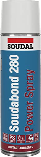 Soudabond 280 Power Spray, Sprühkleber, 500ml, Dose, transparent Soudabond 280 Power Spray, Sprühkleber, 500ml, Dose, transparent von Soudal