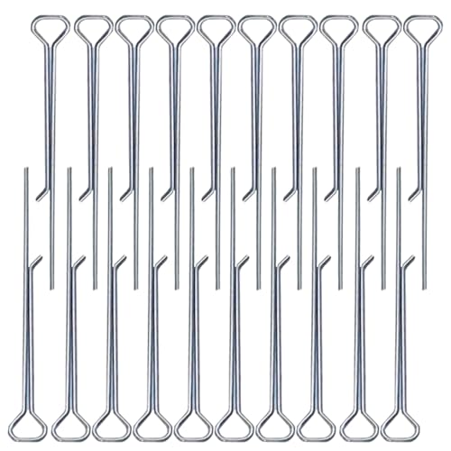 20pcs Candle Dochthalter, 4, 3 Zoll Silberne Edelstahl DIY Docht -Zentrierwerkzeug für Kerzenherstellung, Inhaber für die Herstellung von SouiWuzi